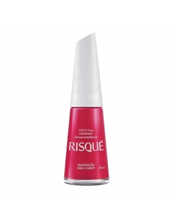 Esmalte Risqué Rosas Cremoso Amarração Para O Amor 8Ml - Caixa Com 6 Unidades Blister