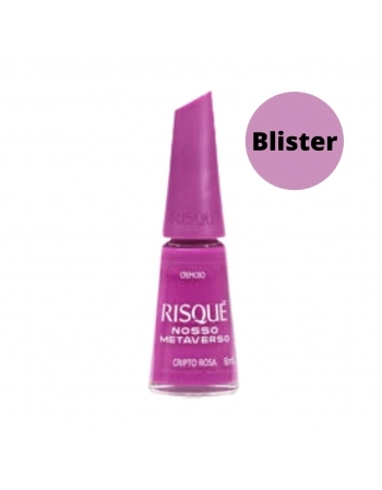 Esmalte Risqué Cremoso Metaverso Cripto Rosa Blister 8ml - Com 6 Unidades