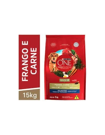 Ração Seca Dog One para Filhotes - Sabor Frango e Carne 15Kg
