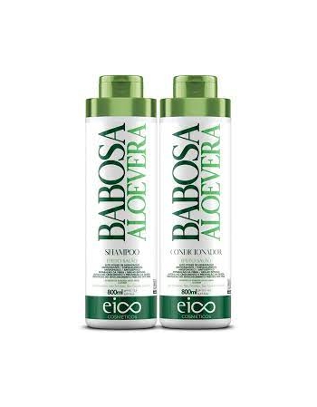 Kit Shampoo 800ml + Condicionador 800ml Eico Babosa Aloe Vera