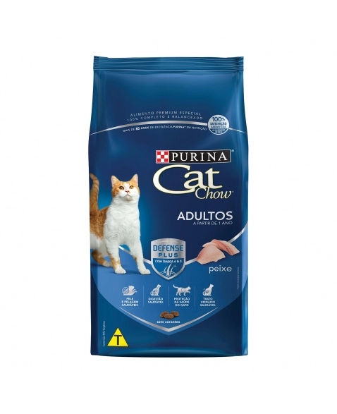 Ração Seca Cat Chow Adulto - Sabor Peixe 10,1Kg