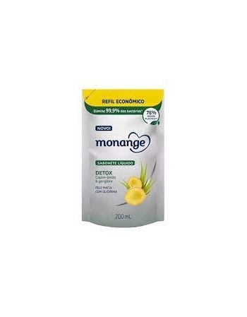 Sabonete Líquido Monange Detox Refil 200ml