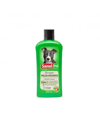 Shampoo Dog Para Pelos Escuros Sanol 500ml