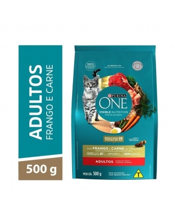 ONE CAT ADULTO FRANGO CARNE 500G