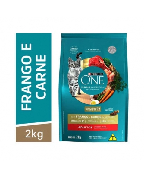 ONE CAT ADULTO FRANGO CARNE 2KG