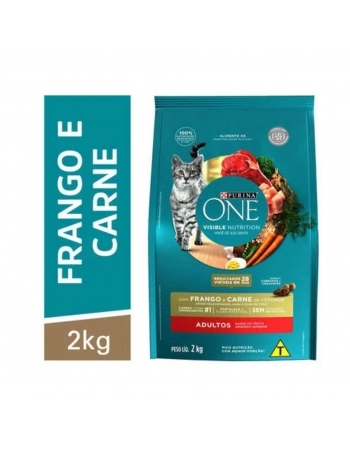 ONE CAT CASTRADO FRANGO CARNE 2KG
