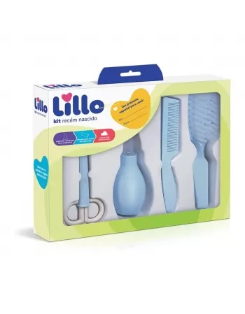 Kit Higiene Azul Recém Nascido Lillo