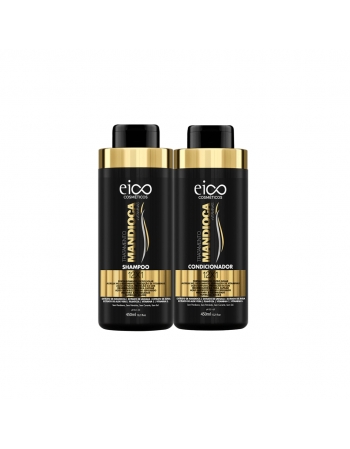 Kit Shampoo + Condicionador Eico Tratamento Mandioca 450ml
