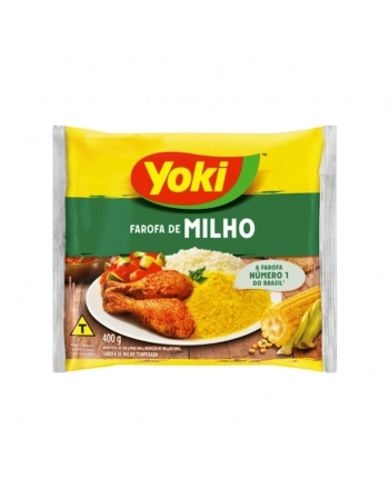 FAROFA YOKI MILHO TEMPERADA 400G