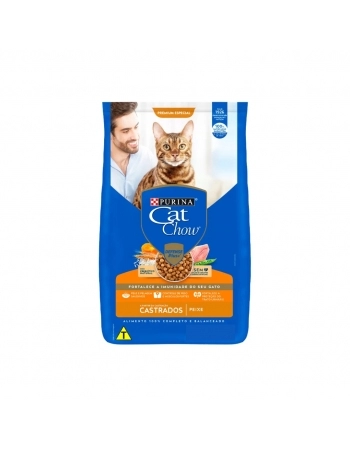 Ração Seca Cat Chow Para Gatos Castrados Adulto Peixe 1Kg