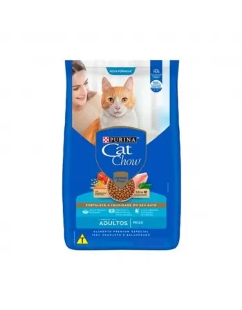 Ração Seca Cat Chow Para Gatos Adulto Peixe 2,7Kg