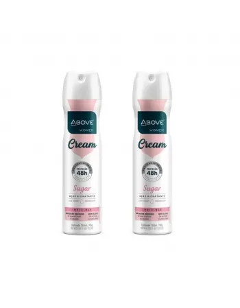 Pack Desodorante Aerosol Above Feminino Cream Sugar 150ml -20% 2º Un