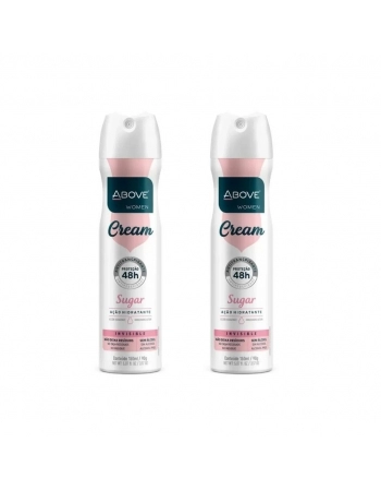 Pack Desodorante Aerosol Above Feminino Cream Sugar 150ml -20% 2º Un