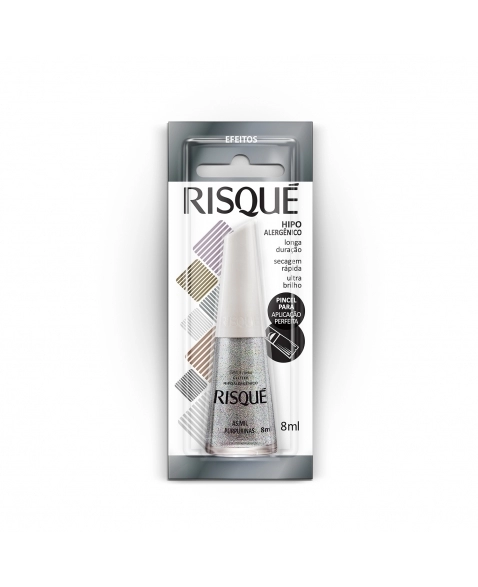 Esmalte Risqué Efeitos Glitter As Mil Purpurinas 8Ml - Caixa Com 6 Unidades Blister