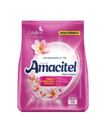 LAVA ROUPA PO.AMACITEL ALEGRES ENCANTOS 800G