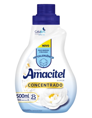 Amaciante Amacitel Super Concentrado Sensitive 500ml