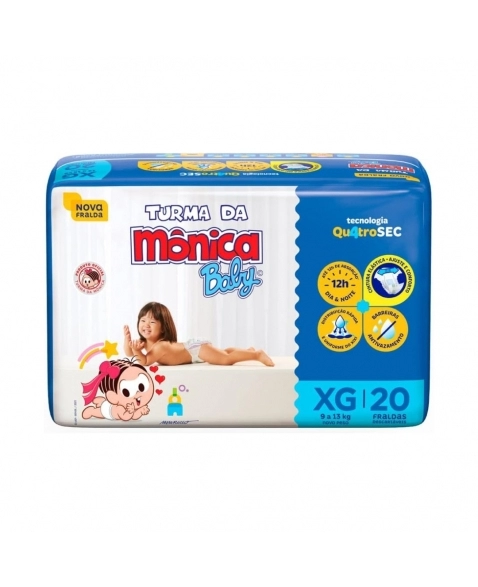 FRALDA TUR DA MONICA JUMBO PQ C/20