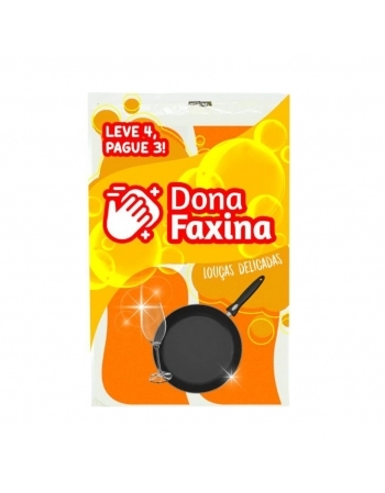 Esponja Multiuso Louças Delicadas Dona Faxina Leve 4 Pague 3
