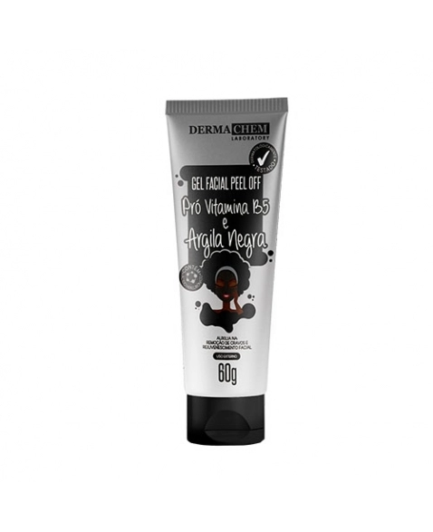 GEL FACIAL DERMACHEM PIEEL OFF PRO-VIT B5 E ARGILA NEGRA 60G