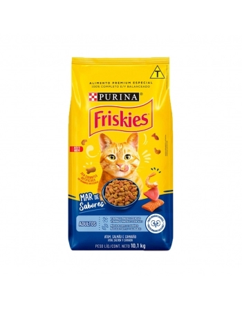 Ração Seca Para Gatos Friskies Mar Sabores 10,1Kg