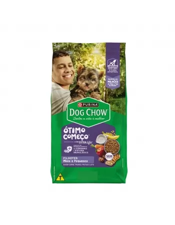 Ração Seca Dog Chow Filhotes De Raças Pequenas - Sabor Frango E Arroz 3Kg