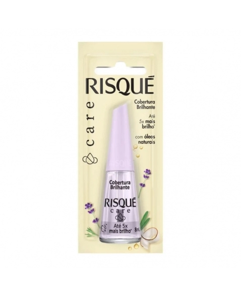 Cobertura Risqué Brilhante Care 8ml Blister - Caixa com 6 unidades