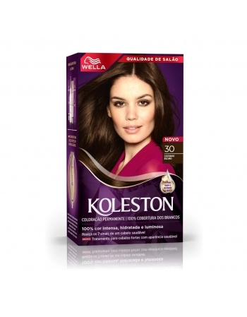 Tinta De Cabelo Koleston 30 Castanho Escuro