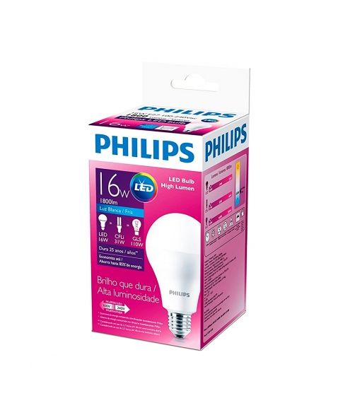 Lâmpada Philips Led Bulbo 16W (31W) 1800 Lúmens