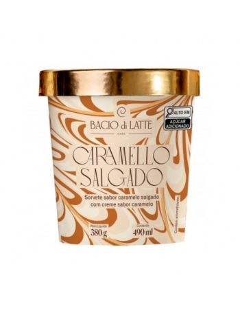 Pote Gelato Caramelo Salgado Bacio Di Latte 490ml