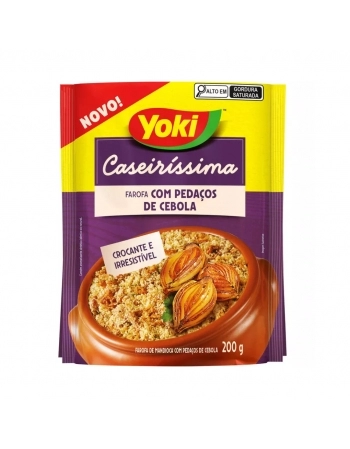 FAROFA YOKI CASEIRISSIMA SABOR CEBOLA 200G