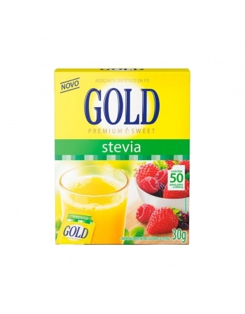 Adoçante Pó Stevia Gold Diet 50x0,6g