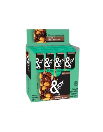 Barra de Nuts Enjoy Xero Açucar Avelã + Nibis de Cacau 12x25g