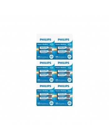 PILHA PHILIPS ALCALINA AA 12X4