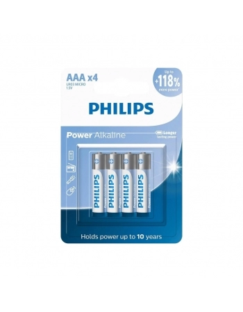 PILHA PHILIPS ALCALINA AAA 12X4