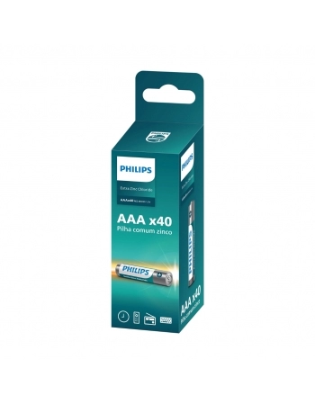 PILHA PHILIPS ZINCO AA TORRE 10X4