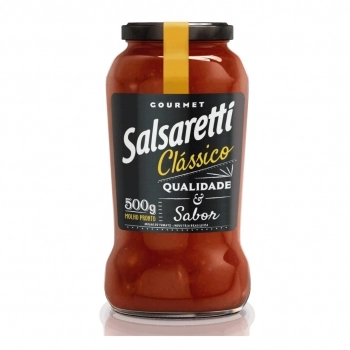 MOLHO TOMATE SALSARETTI BASILICO 500G