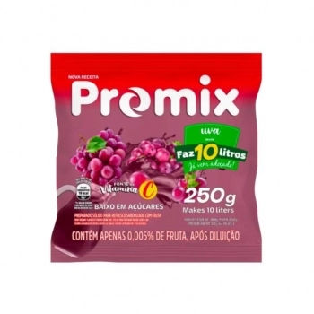 Refresco em Pó Promix Uva 250g
