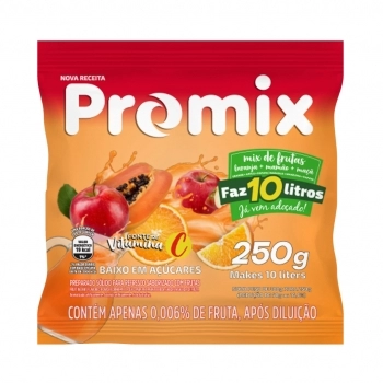 Refresco em Pó Promix Mix de Frutas 250g