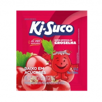 Refresco em Pó Ki-Suco Groselha 15x15g