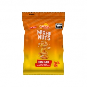 Mixed Nuts Agtal - Amendoim, Castanha de Caju, Amendoas e Mel 50g
