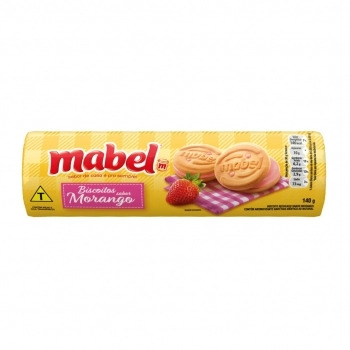 BISCOITO RECHEADO MABEL MORANGO 140G