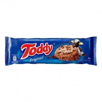 COOKIE TODDY BAUNILHA C/GOTAS CHOCOLATE 16X57G