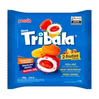 Bala Tribala Sortida 2 Frutas Peccin 500g