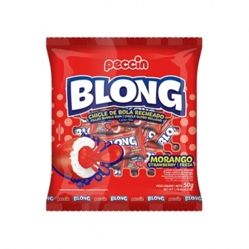Chicle Blong Morango Peccin 32x50g
