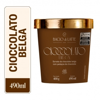 POTE GELATO BACIO LATTE 490ML CIOCCOLATO BELGA