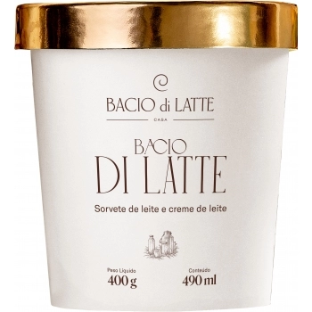 Pote Gelato Leite Bacio di Latte 490ml