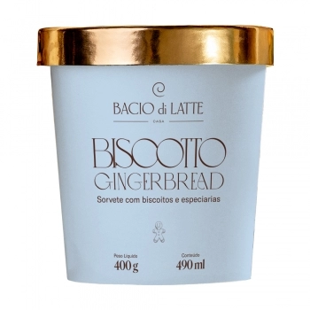 Pote Gelato Biscotto Bacio di Latte 490ml