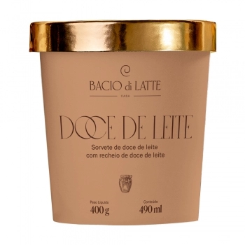 Pote Gelato Doce de Leite Bacio di Latte 490ml