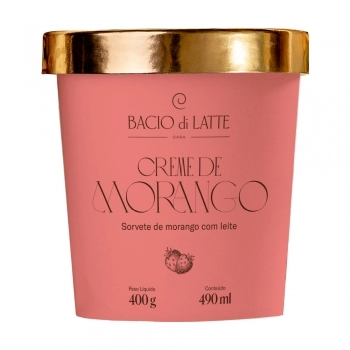 Pote Gelato Morango Bacio di Latte 490ml