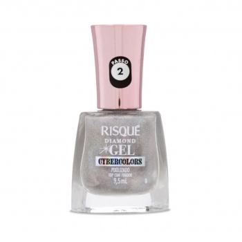 ESM.RISQUE DGEL TOP COAT CYBERCOLORS PIXELIZADO NU C/6